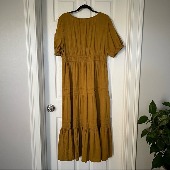 Lucky Brand Mustard Midi Dress - Picture 3 of 5